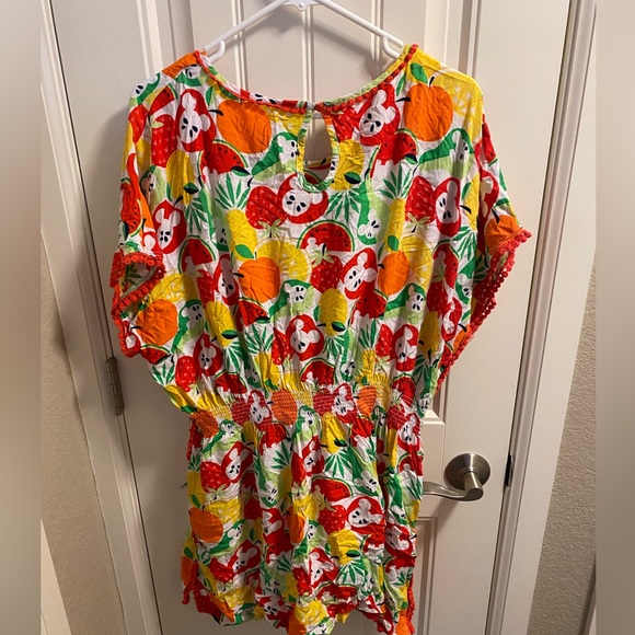 Disney Store XS Dress Mickey Mouse Fruit Summer Dress Short Length Slip Lined - Picture 8 of 10